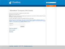 Tablet Screenshot of ic.donaldson.com