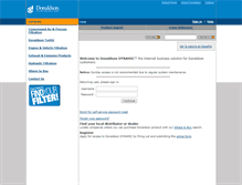 Tablet Screenshot of dynamic.donaldson.com